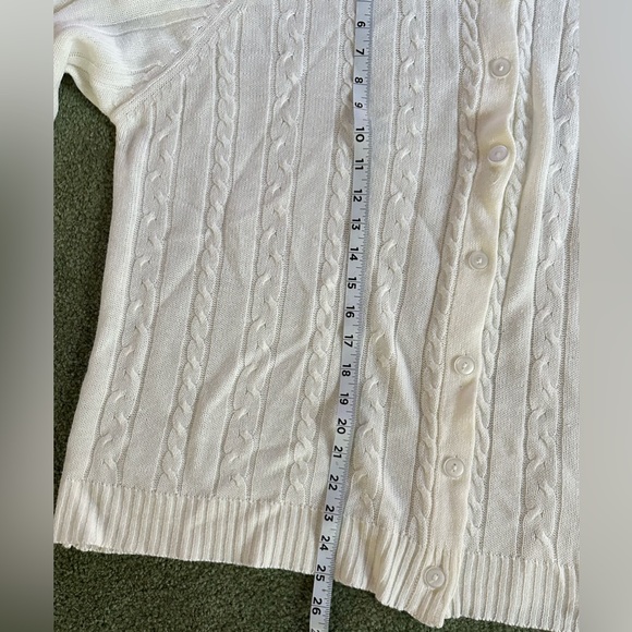Vintage Sara Morgan Button Up Cardigan in Soft White. Womens Size XXL - Picture 5 of 6